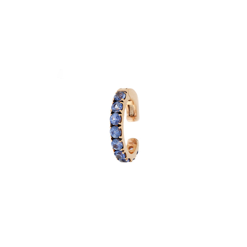 Link Ear Cuff - Blue Sapphires