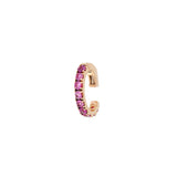 Link Ear Cuff - Pink Sapphires