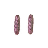 Link Earrings - Pink Sapphires