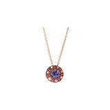 Mille et une nuits Pendant - Tanzanite - Rubies - Diamonds