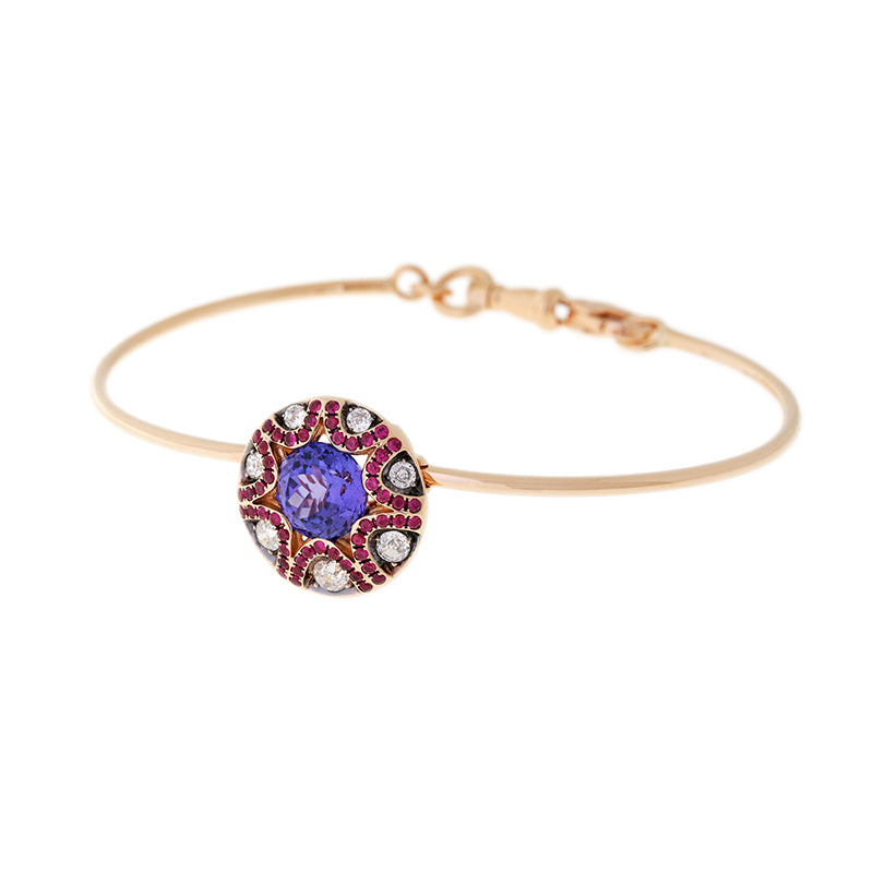 Mille et une nuits Bracelet - Tanzanite - Rubies - Diamonds