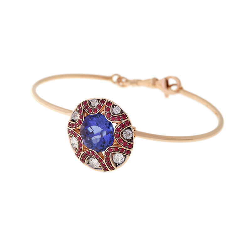 Mille et une nuits Bracelet - Tanzanite - Rubies - Diamonds