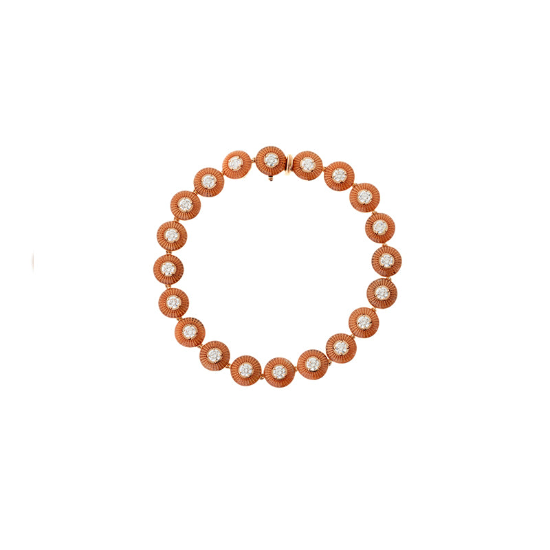 Mina Orange Bracelet - Diamonds