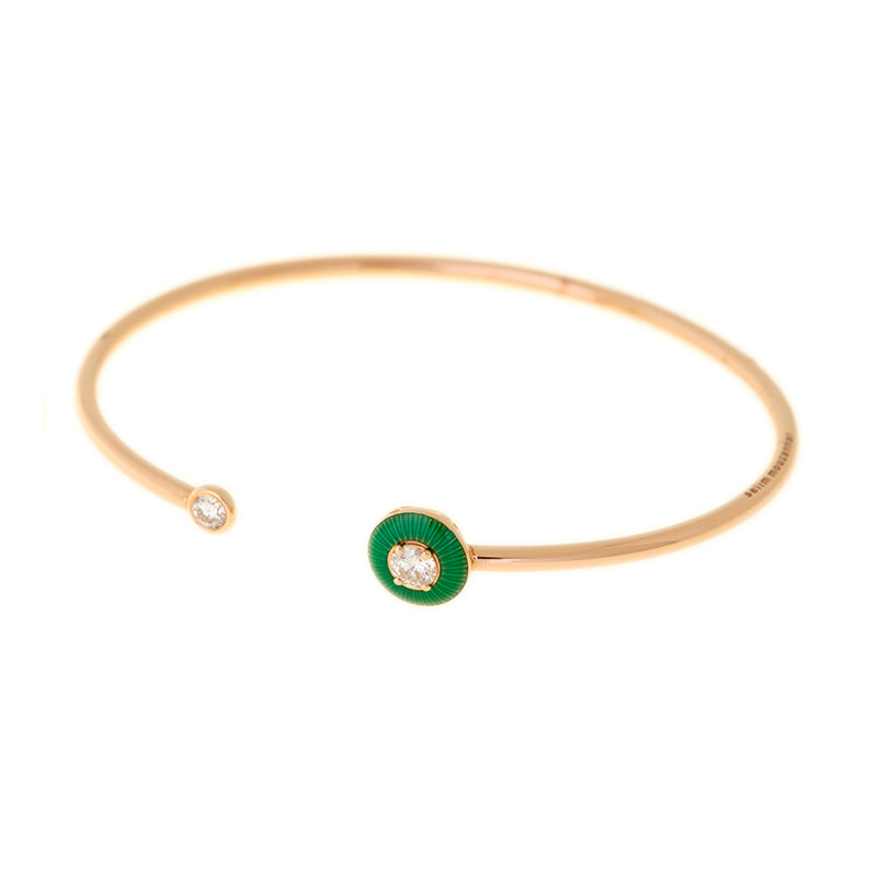 Mina Green Bracelet - Diamonds
