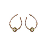 Mina Kiwi Earrings - Diamonds