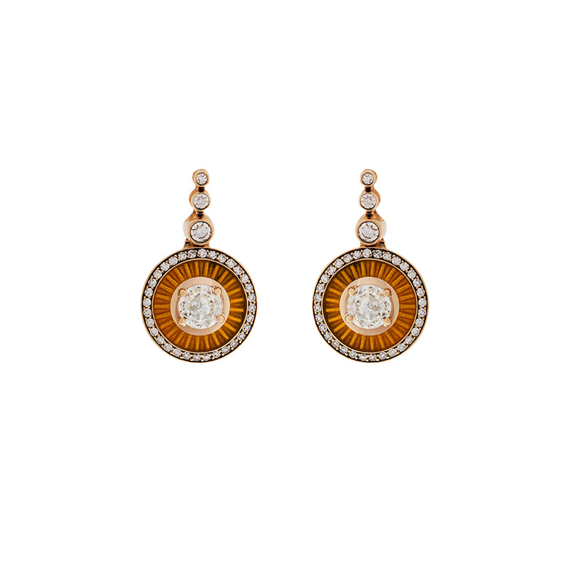 Mina Yellow Earrings - Diamonds