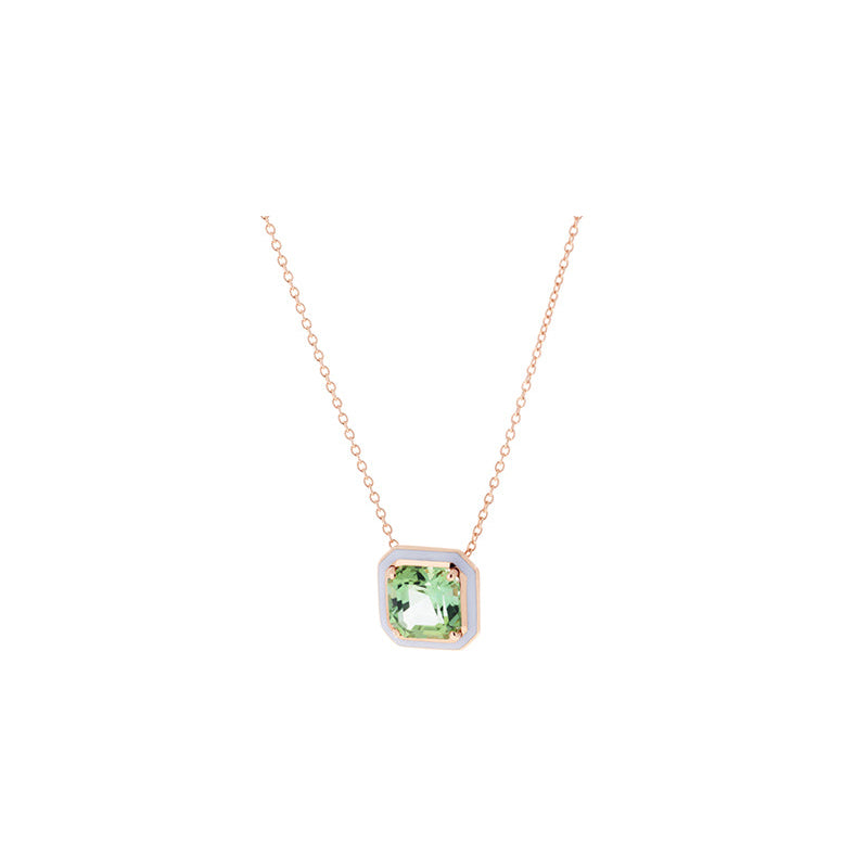 Mina Pendentif Lilas - Tourmaline verte