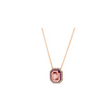 Mina Raspberry Pendant - Pink Tourmaline - Diamonds