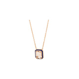 Mina Pendentif Bleu Marine - Morganite