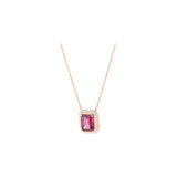 Mina Pendentif Ivoire - Rhodolite