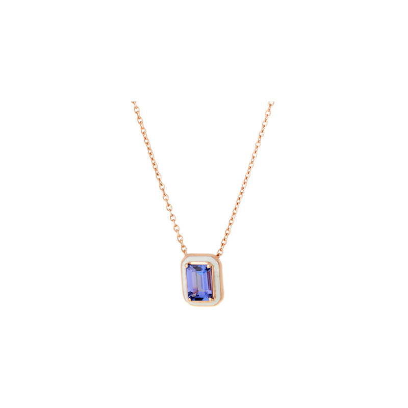 Mina Pendentif Ivoire - Tanzanite