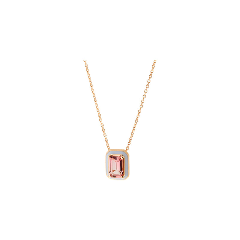 Mina Lilac Pendant - Pink Tourmaline