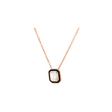 Mina Black Pendant - Diamond