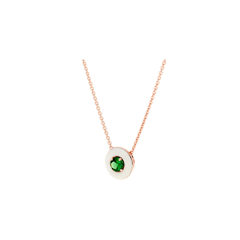 Mina Pendentif ivoire - Tsavorite