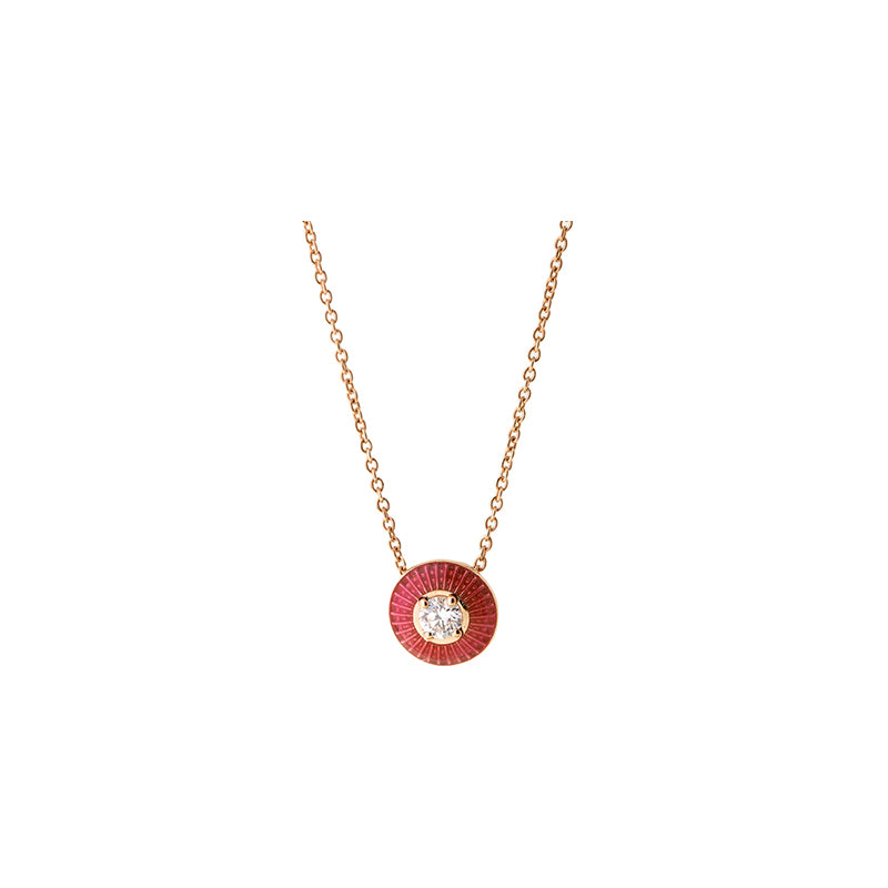 Mina Vivaneau Rouge Pendentif - Diamand