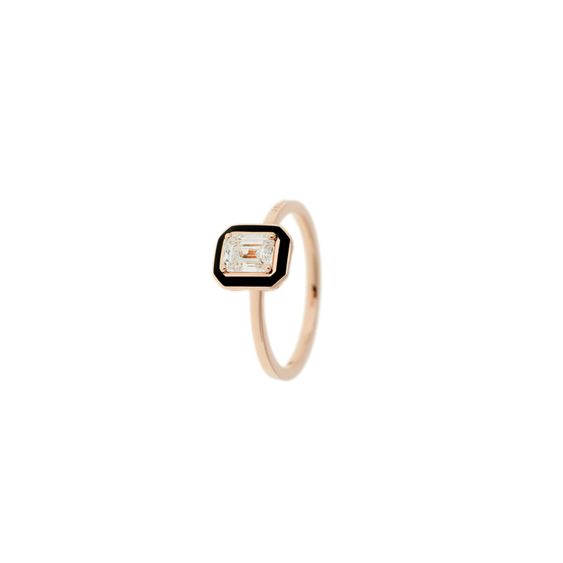 Mina Black Ring - Diamond