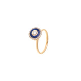 Mina Navy Blue Ring - Diamonds