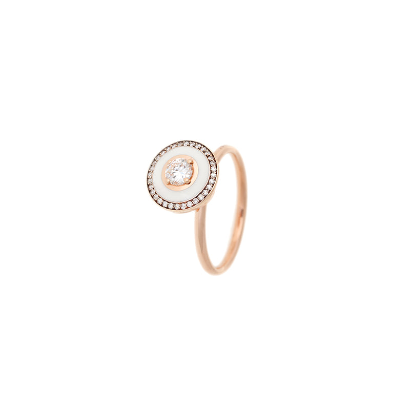 Mina Ivory Ring - Diamonds