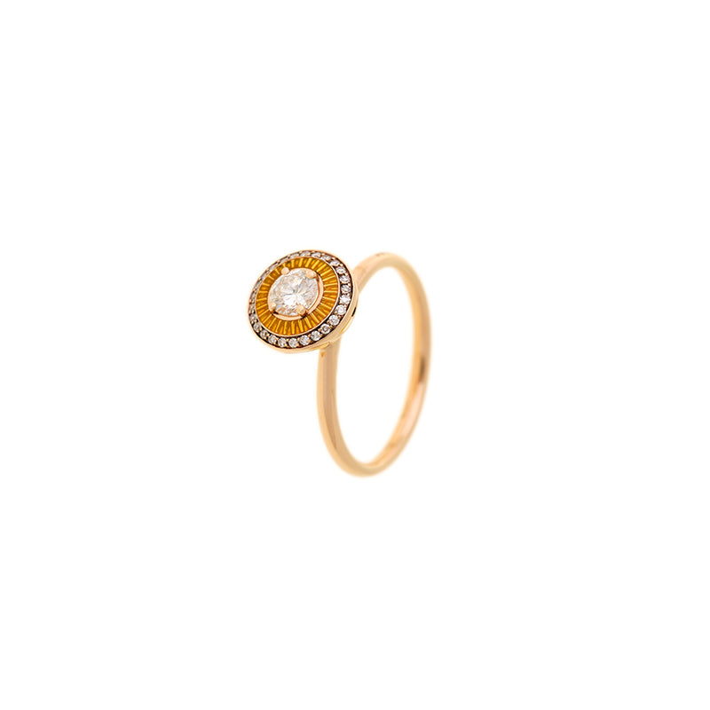 Mina Yellow Ring - Diamonds