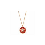 Monogramme Rouge Rouille Pendentif - Diamants