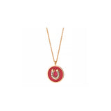 Monogramme Vivaneau Rouge Pendentif - Diamants