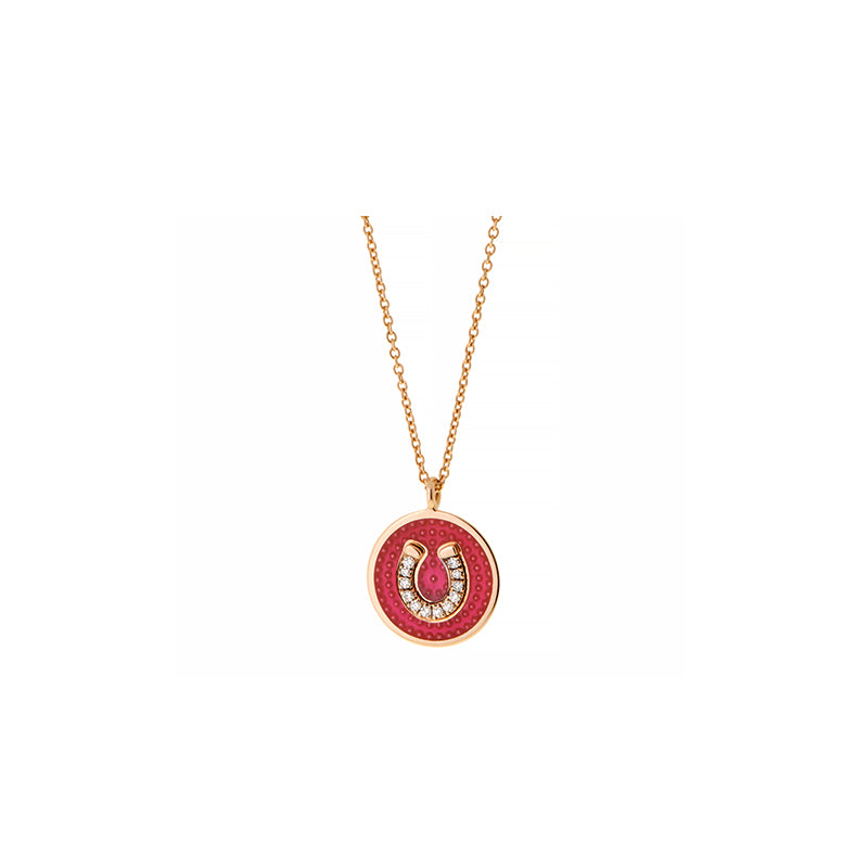 Monogramme Vivaneau Rouge Pendentif - Diamants