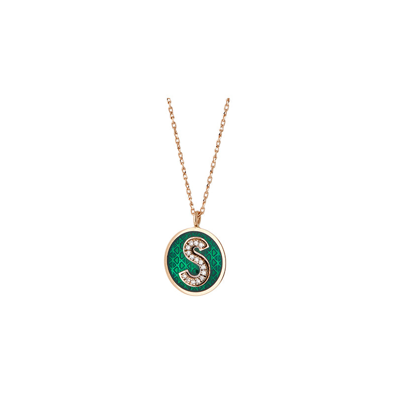 Monogramme Pendentif Colorè - 13.00mm