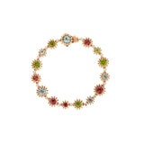 Poppy Bracelet - Aquamarines - Tourmalines - Peridot - Diamonds