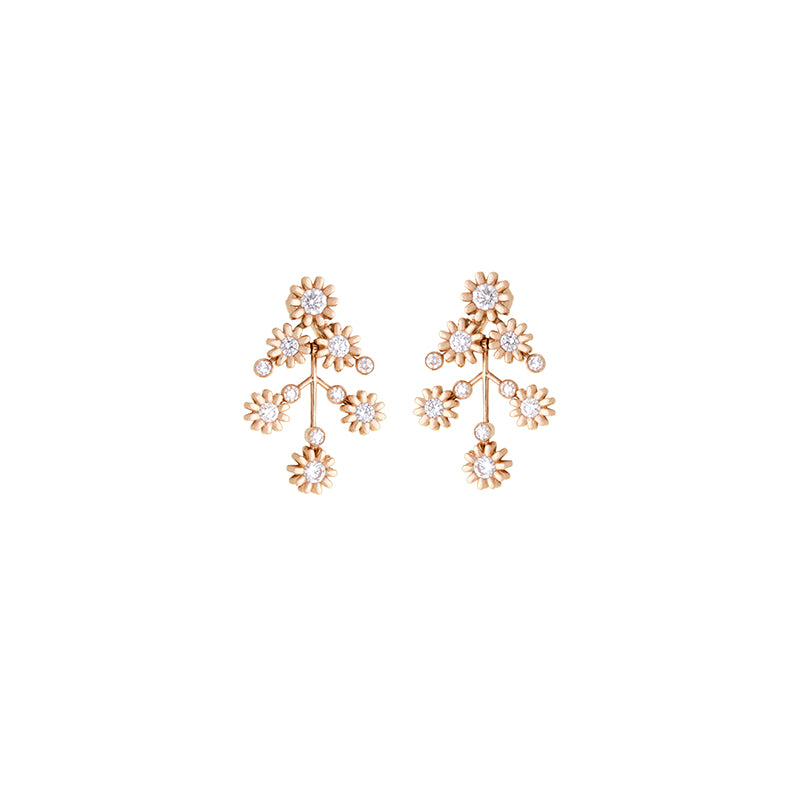 Poppy Earrings - Diamonds