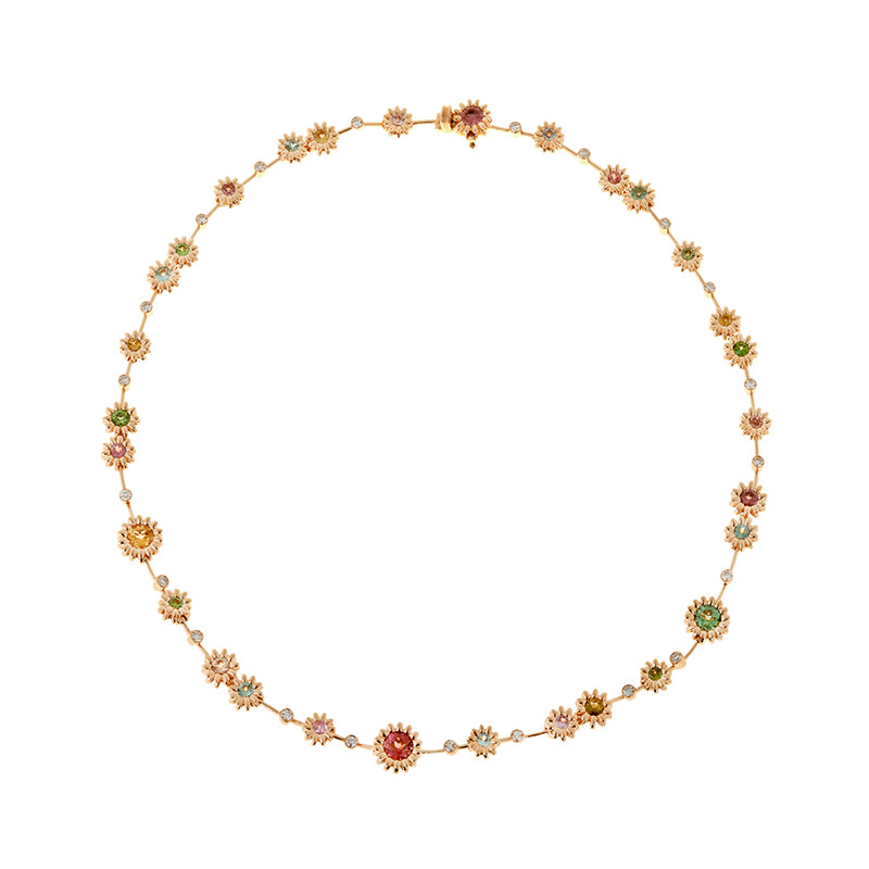 Poppy Necklace - Tourmalines - Diamonds