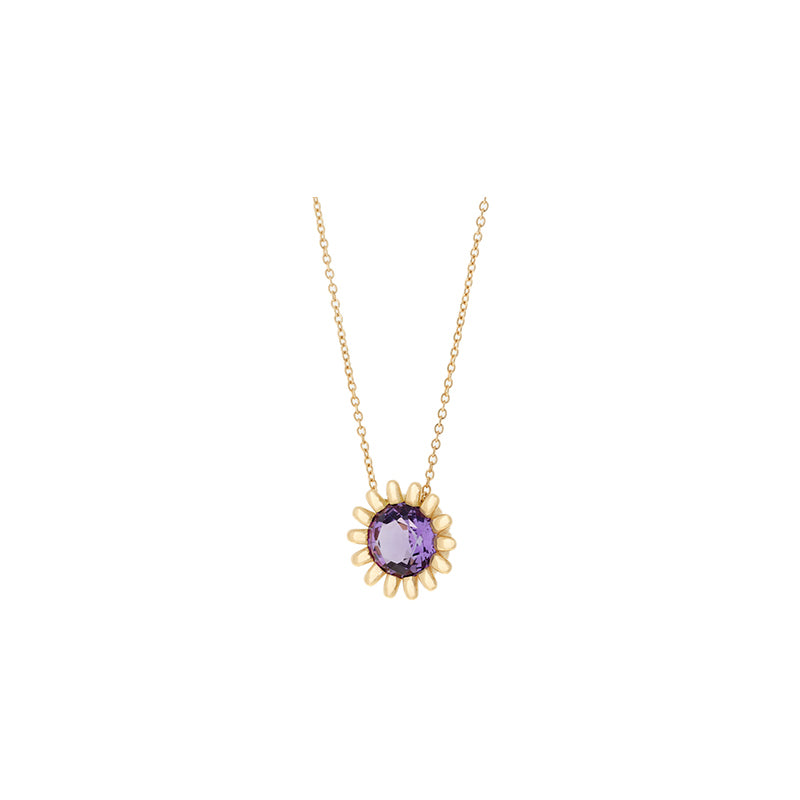 Poppy Pendant - Amethyst