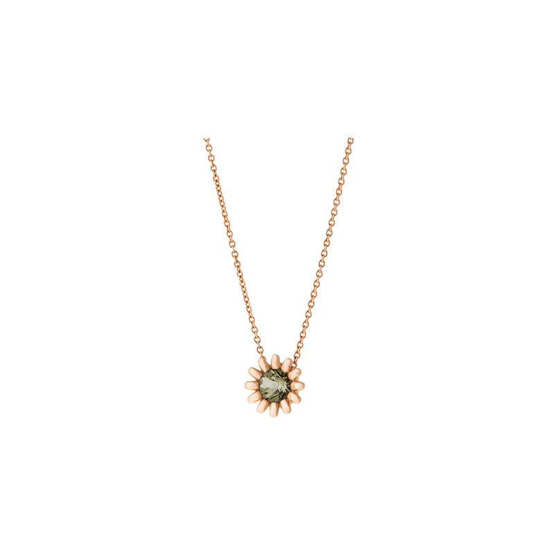 Poppy Pendant - Green Tourmaline