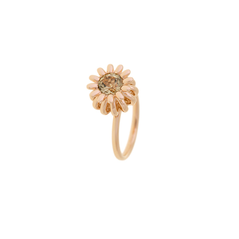 Poppy Ring - Yellow Tourmaline