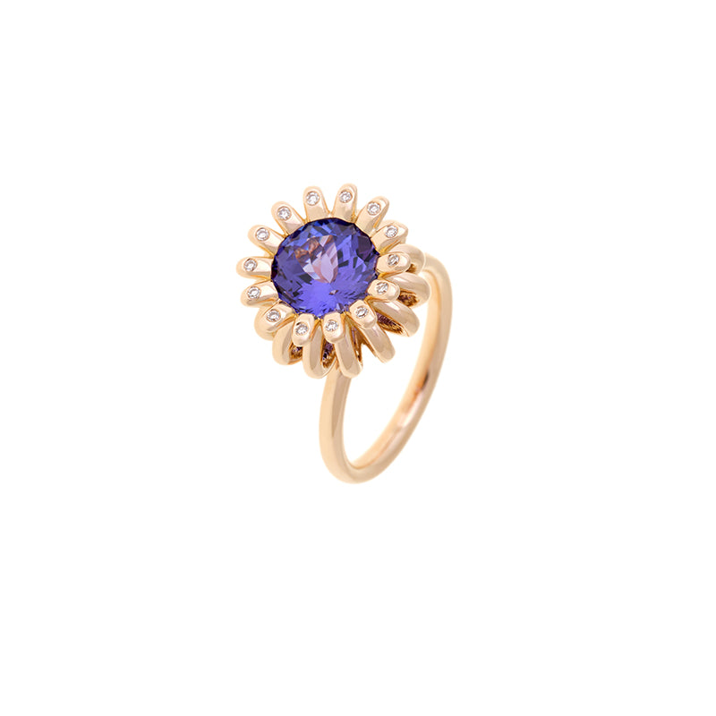 Poppy Ring - Tanzanite - Diamonds