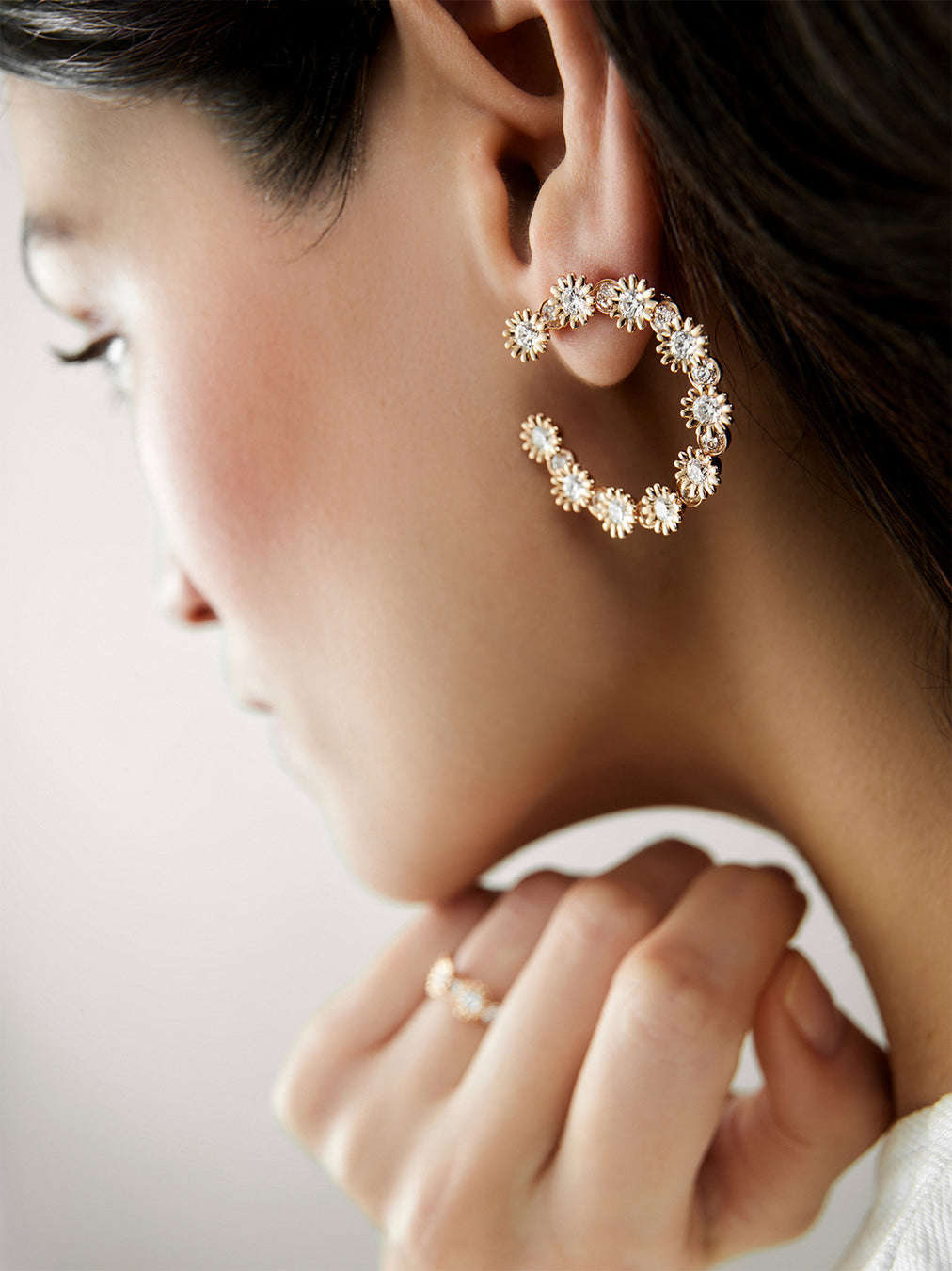 Poppy Earrings - Diamonds