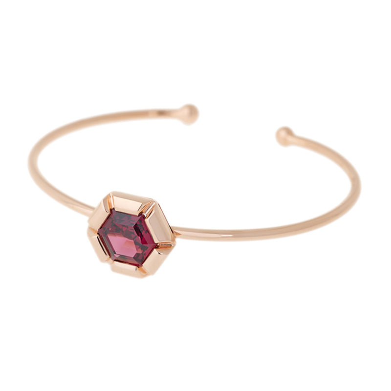 Rose de France Bracelet - Rhodolite - Diamants