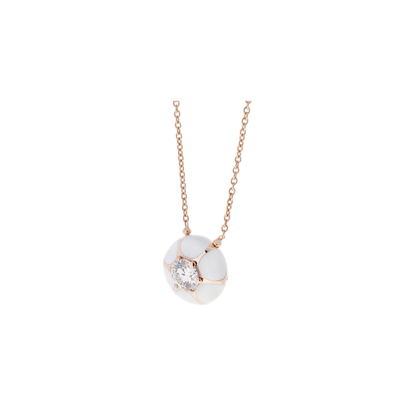 Sea Flowers Ivory Pendant - Diamond