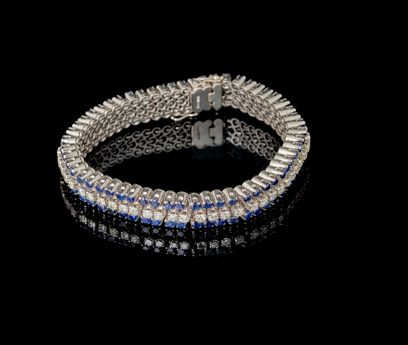 Bracelet - Saphirs Bleus - Diamants