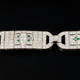 Bracelet - Diamonds - Emeralds