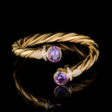 Bracelet - Amethysts - Diamonds