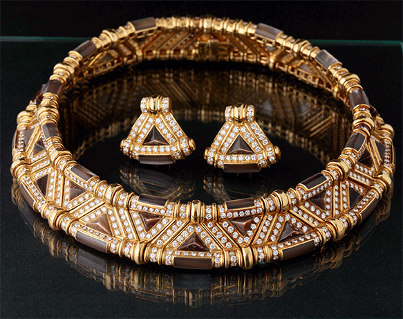 Boucles d'Oreilles - Perles - Diamants
