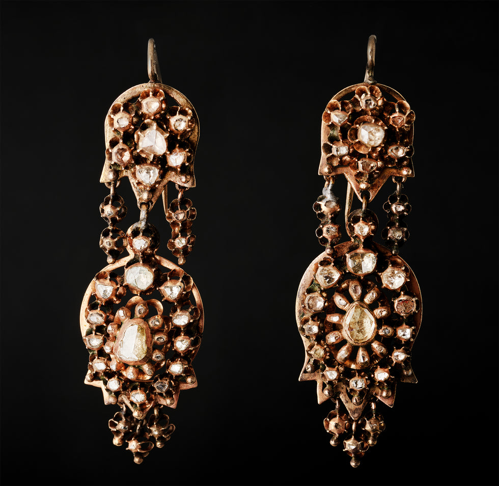 Boucles d'oreilles - Diamants