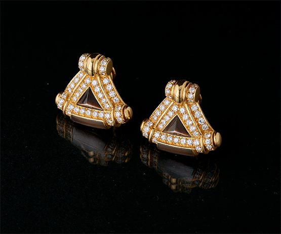 Boucles d'Oreilles - Perles - Diamants
