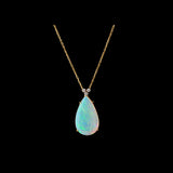 Pendant - Opal - Diamonds