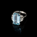 Ring - Aquamarine - Diamonds