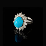 Ring - Turquoise - Diamonds