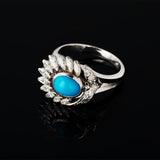 Ring - Turquoise -Diamonds