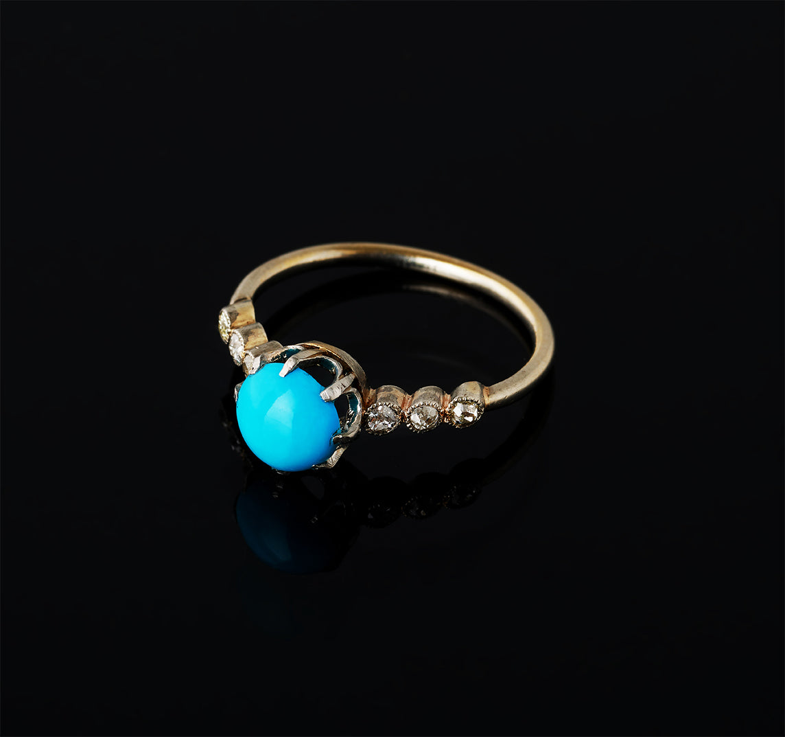 Ring - Turquoise - Diamonds