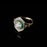 Ring - Diamonds - Emeralds