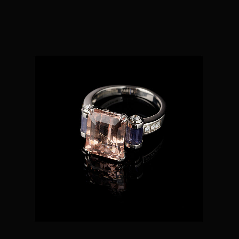 Ring - Morganite - Diamonds